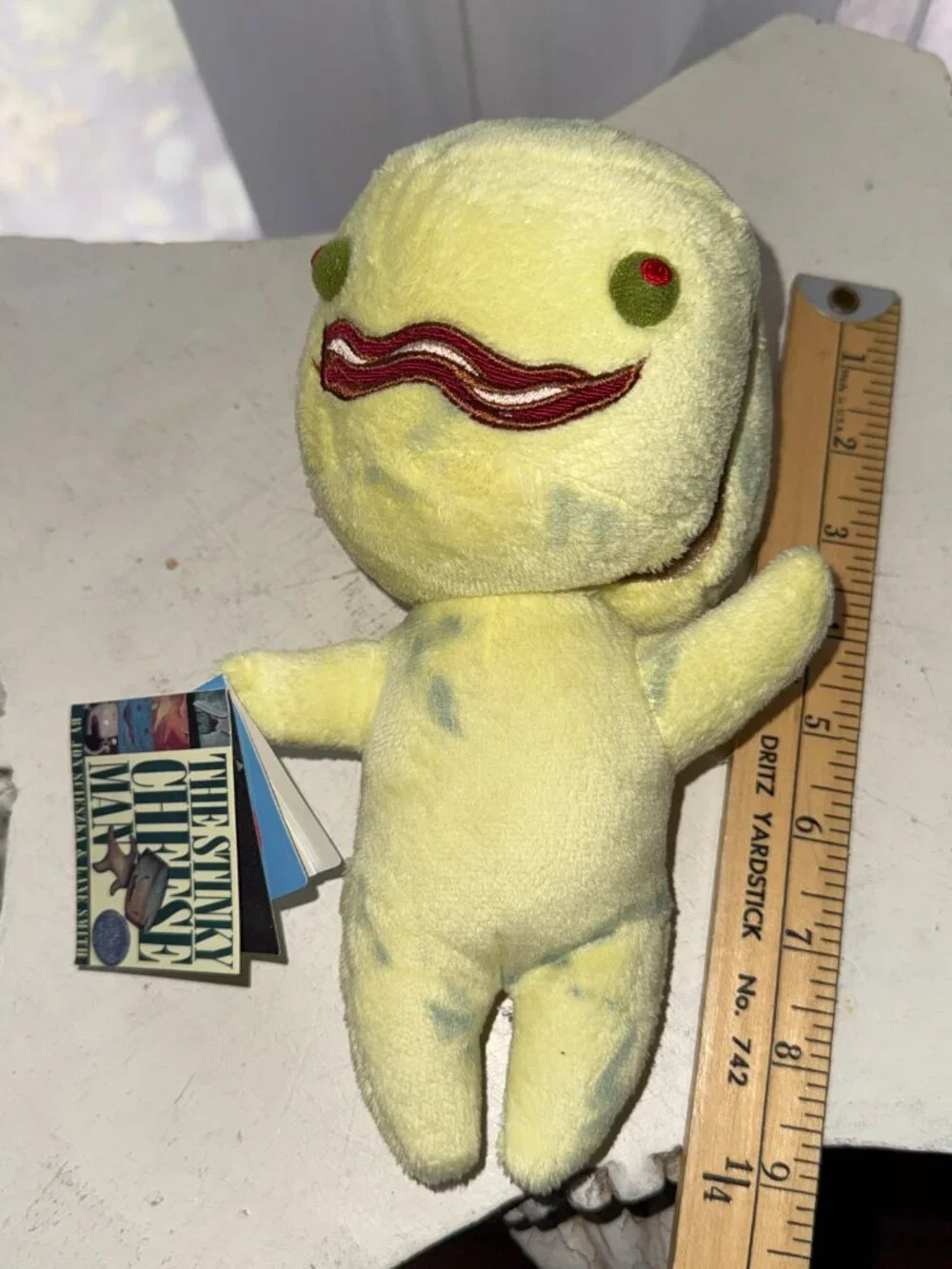NWT HTF The Stinky Cheese Man Plush 8
